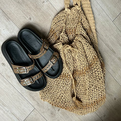 Adriatic Sea At Sunset flat Sandals - Coralina