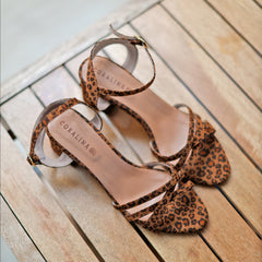 Sea View Heeled Sandals altura cinco y medio - Coralina