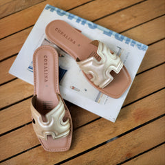 Paloma Flat Sandals - Coralina