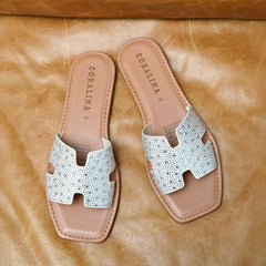 Croatian vibes Flat Sandals - Coralina