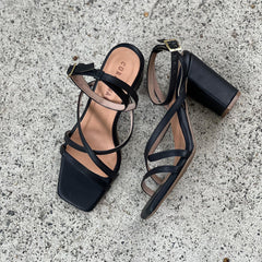 White Sand Heeled Sandals alrura siete y medio - Coralina