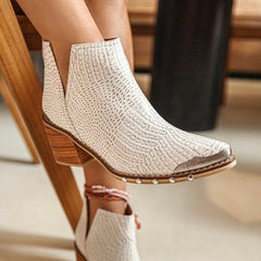 Seashell Ankle Boots - Coralina