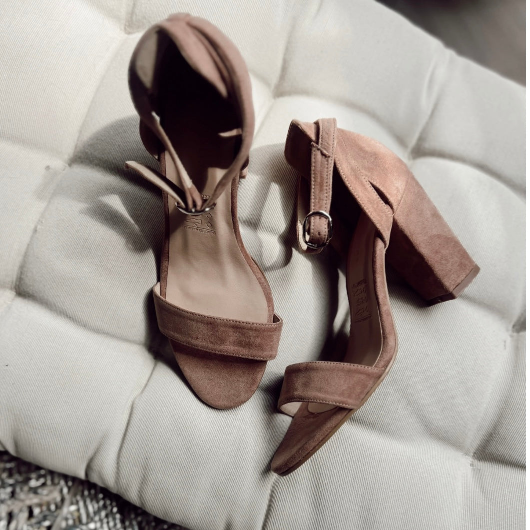 Bali Heeled Sandals altura siete y medio - Coralina