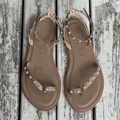 Island Days sandalias planas - Coralina