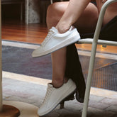 Shining heart leather Sneakers - Coralina