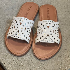 crystal flat Sandals - Coralina