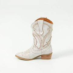 Boho Vintage Western Boots - Coralina