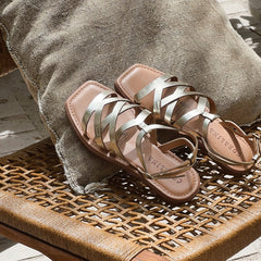City Scape Flat Sandals