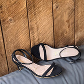 Cozy Days Heeled Sandals tacón cinco y medio - Coralina