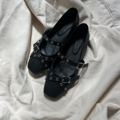 Playa Blanca baletas Planas cuadradas - Coralina