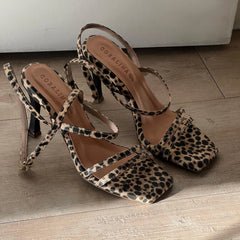 Punta Palma Heeled Sandals - Coralina