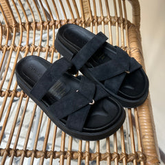 Sorrento Amalfi canoa Flat Sandals - Coralina