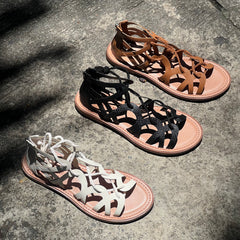 Río Waves Flat Sandals - Coralina