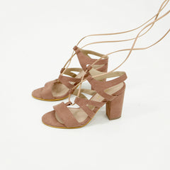 Santorini Heeled Sandals - Coralina