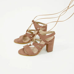 Santorini Heeled Sandals - Coralina