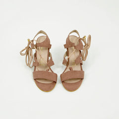 Santorini Heeled Sandals - Coralina