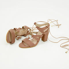 Santorini Heeled Sandals - Coralina