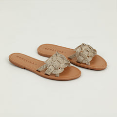 Tropical escape flat Sandals - Coralina