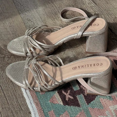 Paradise Found  Heeled Sandals - Coralina 