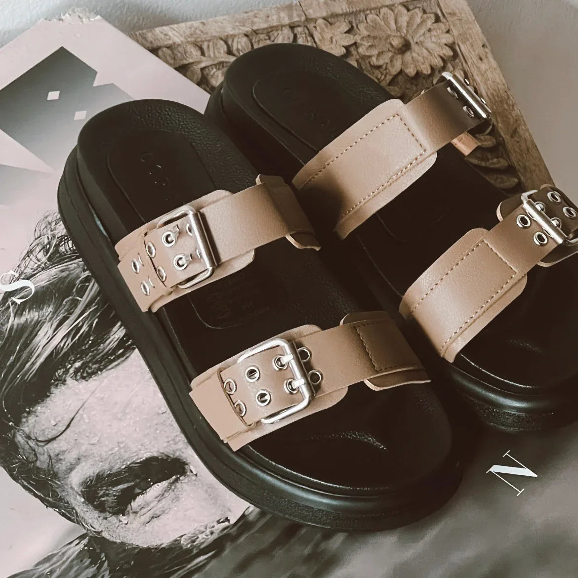 Tahiti Vibes flatform Sandals - Coralina 