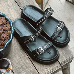 Adriatic Sea At Sunset flat Sandals - Coralina 