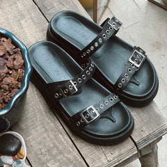 Adriatic Sea flat  Sandals - Coralina 