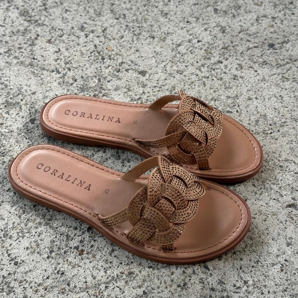 Tropical escape   flat Sandals - Coralina 