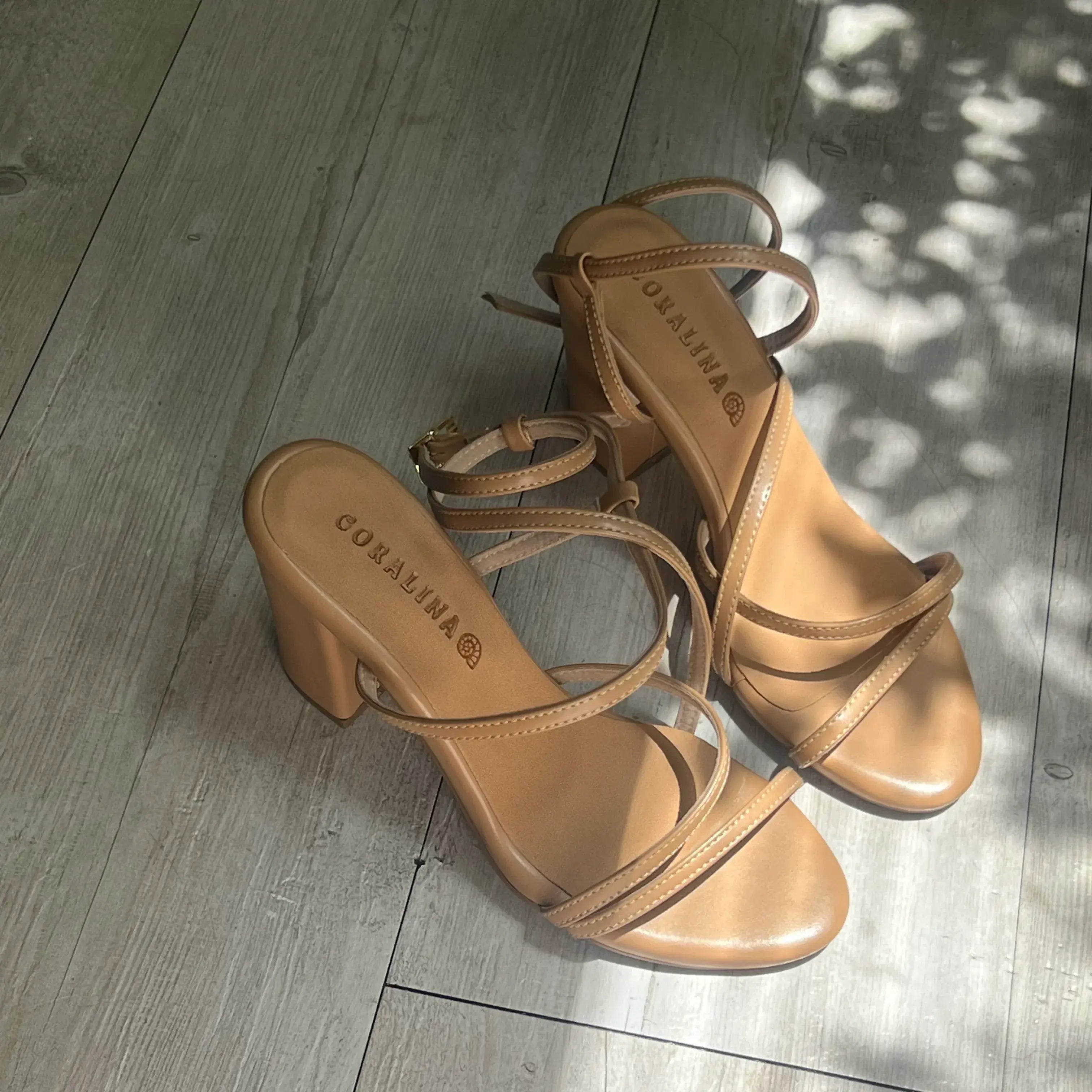 Tropical Daze Heeled Sandals - Coralina 