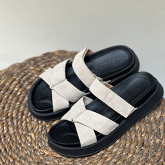 Sorrento Amalfi canoa Flat Sandals - Coralina 