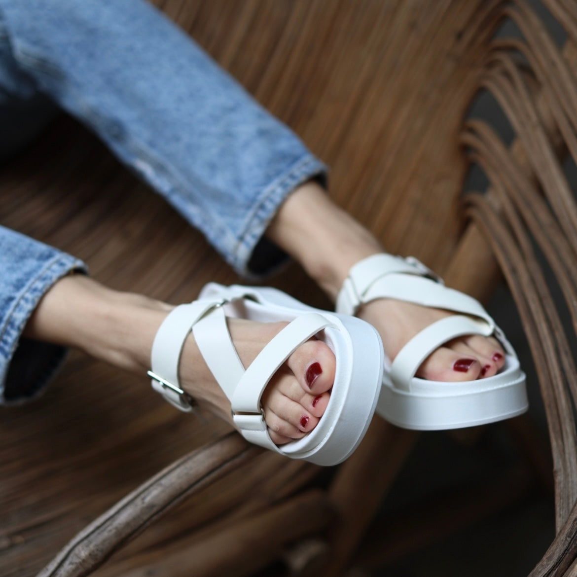 Palm Springs flatform Sandals