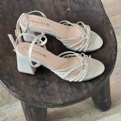 Paradise Found  Heeled Sandals - Coralina 