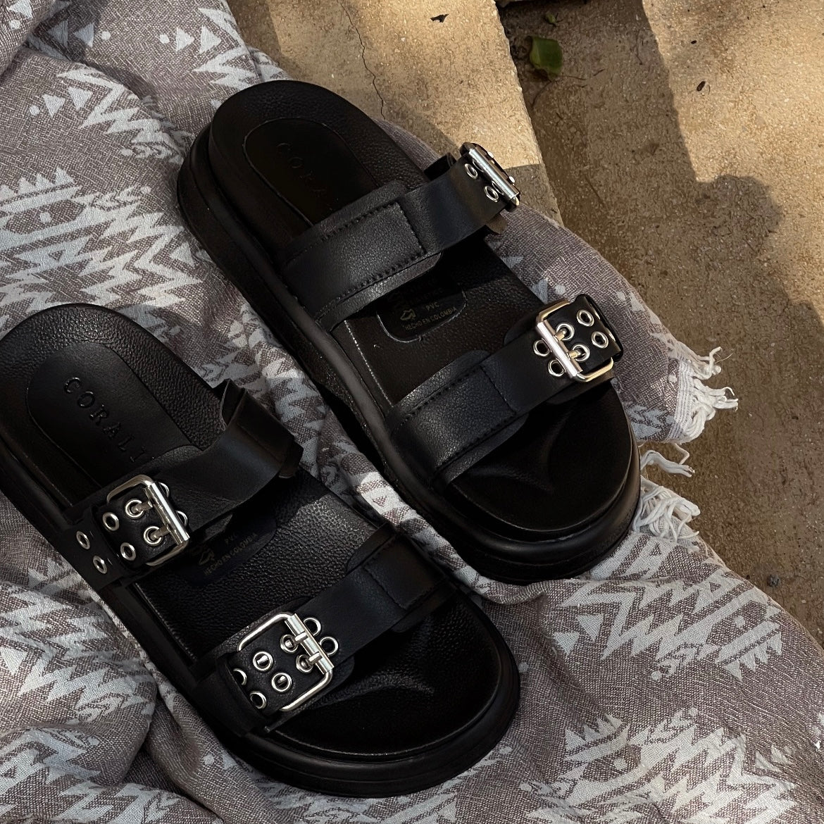 Tahiti Vibes flatform Sandals - Coralina 
