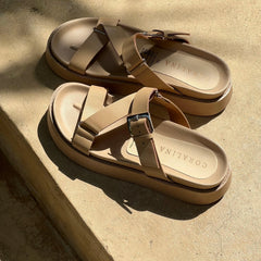 Palm Springs flatform Sandals