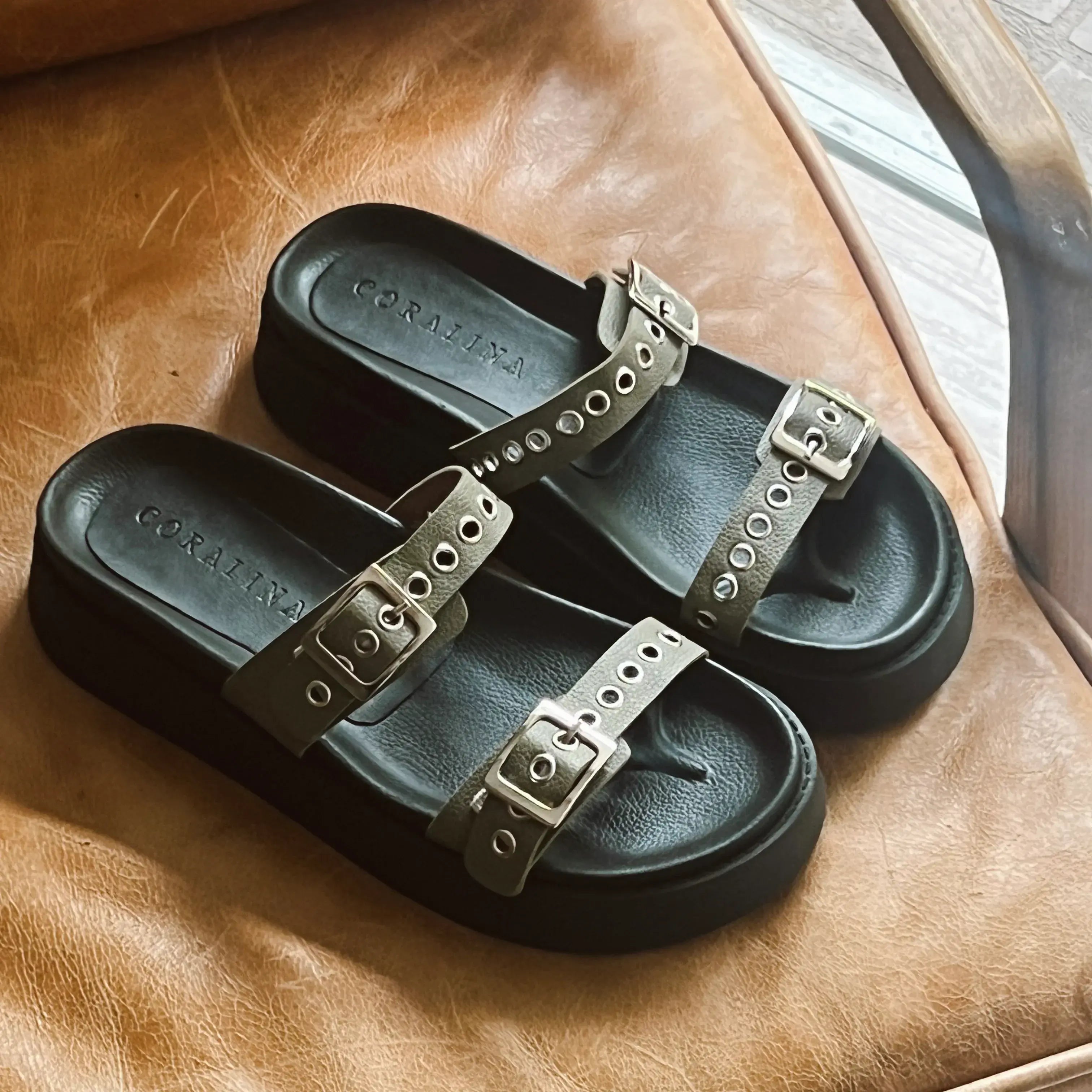 Adriatic Sea At Sunset flat Sandals - Coralina 