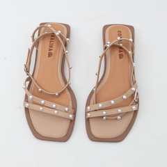Agua Cristalina Flat Sandals - Coralina 