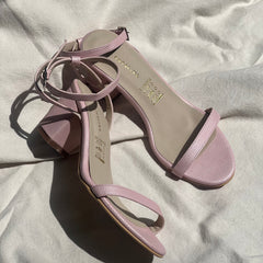 Bright mornings  Heeled Sandals tacón cinco y medio - Coralina 