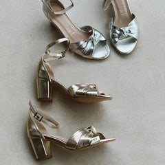 Happy Sundays Heeled Sandals tacón cinco y medio - Coralina 