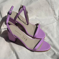 Bright mornings  Heeled Sandals tacón cinco y medio - Coralina 