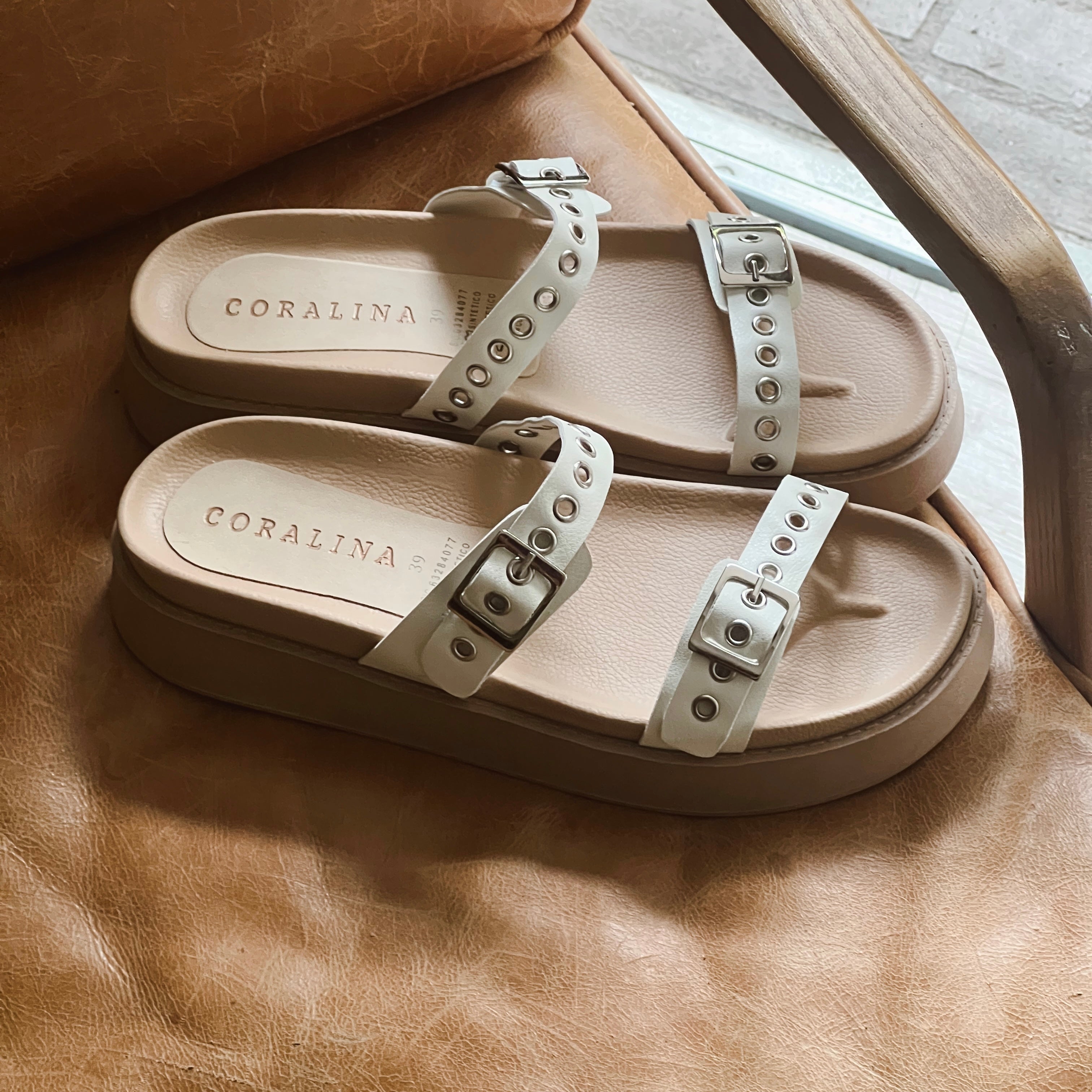 Adriatic Sea flat  Sandals - Coralina 