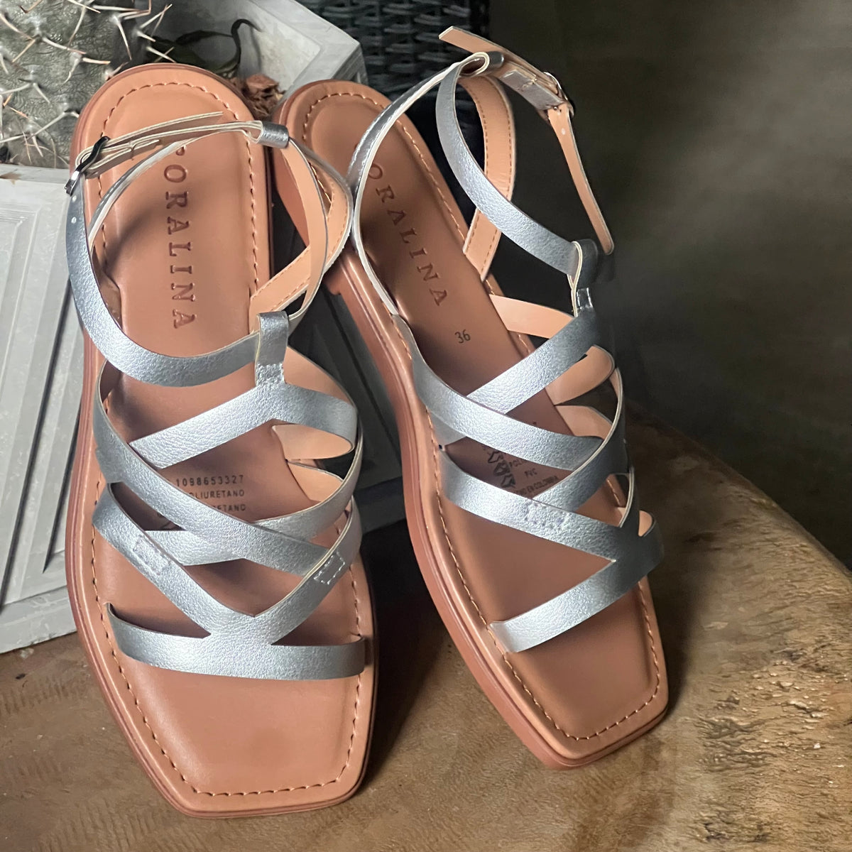 City Scape Flat Sandals