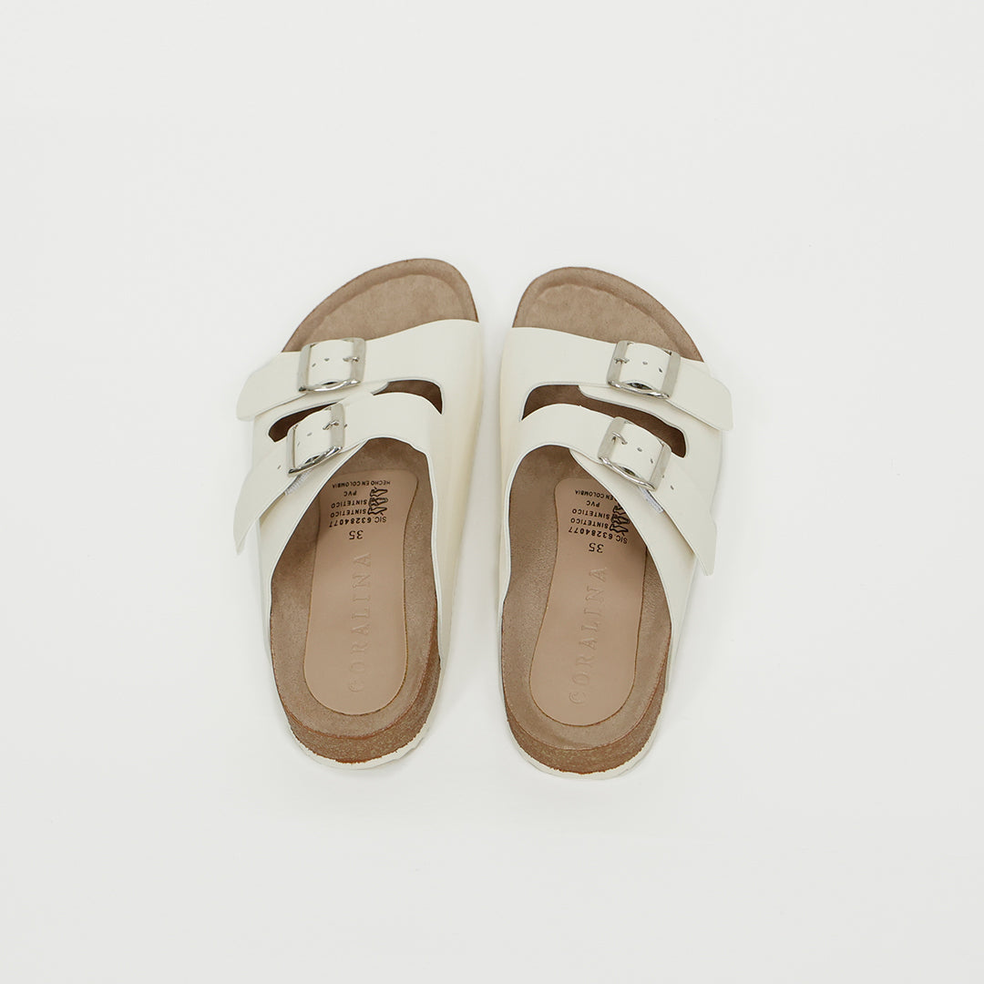 Luna Rosada Flat Sandals - Coralina 