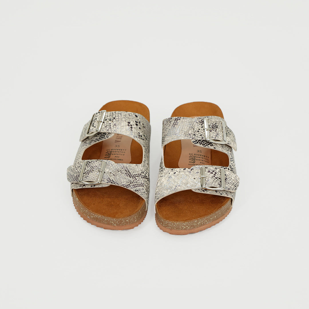 Luna Rosada Flat Sandals - Coralina 